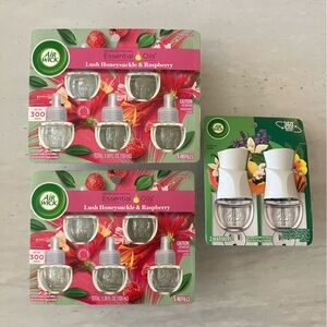 Air Wick Lush Honeysuckle Raspberry Scented Oil Refills 5 Ct x 2 =10 refills